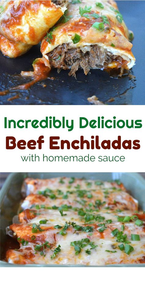 Dinner Burritos, Taco Bread, Beef Enchilada Recipe, Authentic Mexican Recipes, Homemade Enchilada Sauce, Homemade Enchiladas, Chicken Enchilada Recipe, Beef Enchiladas, Enchilada Recipes