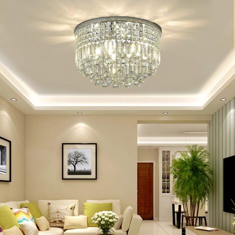 Pretty Scenery, Luxury Mansions, Led Ceiling Light Fixtures, Bedroom Lights, Statement Chandeliers, Crystal Chandelier Lighting, Crystal Ceiling Light, Light Crystal, Chrome Chandeliers