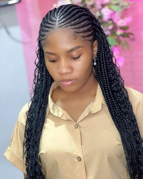 Corn Roll Hair Styles, Nigerian Braids Hairstyles, Hairstyle 2022, Nigerian Braids, Carrot Hairstyles, New Braided Hairstyles, Latest Hair Braids, African Hair Braiding Styles, Box Braids Hairstyles For Black Women