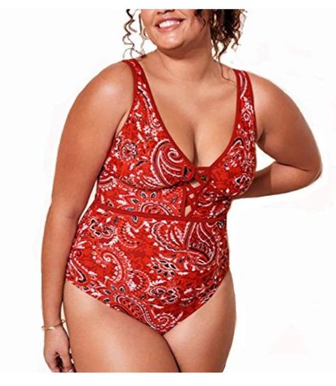 Supportive Swimsuit, Backless One Piece Swimsuit, Bathing Suits For Women, Flattering Swimsuits, Plus Size One Piece, Red Swimsuit, One Piece Swimsuits, Plus Size Swimsuits, Black Swimsuit