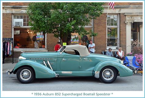 1936 Auburn 852 Boattail Speedster Auburn Car, Studebaker Trucks, Automobile Advertising, Carros Vintage, Vintage Vehicles, Classic Motors, Old Classic Cars, Saturday Afternoon, Classic Cars Vintage