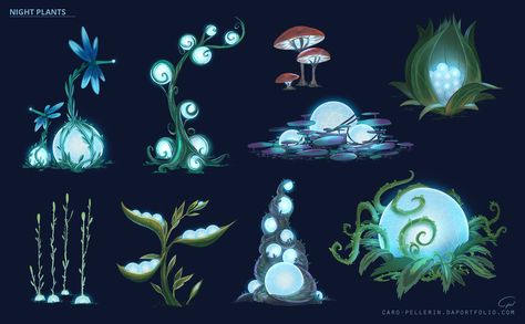 Mystical Plants Drawing, Nature And Technology Design, Space Plants Concept Art, Subnautica Plants, Alien Plants Concept Art, Fantasy Plants Art, Environment Concept Art Landscape, Smiley Face Tattoos, Mystical Plants