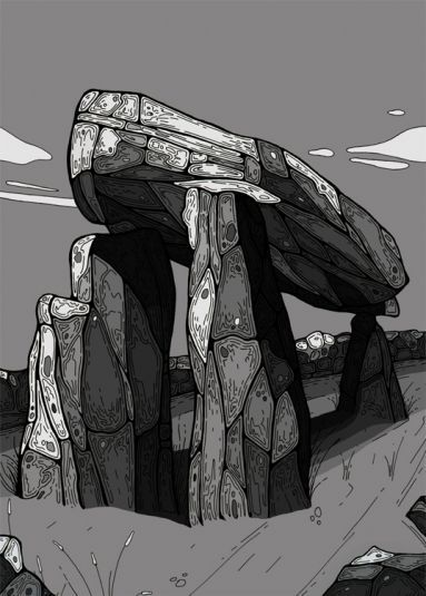 Co.Down > Legananny Dolmen Dolmen Drawing, Neolithic Aesthetic, Ancient Drawings, Stone Circle, Journal Sketchbook, Architecture Design Drawing, Future Ideas, Sketchbook Journaling, Design Drawing