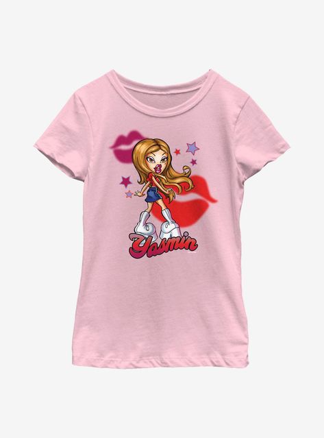 Bratz Yasmin, Fly Girls, Danish Pastel, Bratz Doll, Fly Girl, Girls T Shirt, Give Back, Girls Tees, Pink Tshirt