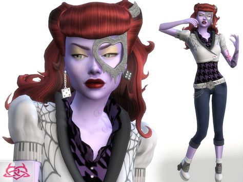 Monster High - Operetta hairstyle, mask, shoes, tattoo, outfits, skin detail, earrings  Found in TSR Category 'Sims 4 Sets' Sims 4 Controls, Cc Clothing, Monster High Clothes, Cc Sims4, The Sims 4 Packs, 4 Characters, Sims 4 Cc Skin, Sims 4 Characters, Sims 4 Downloads