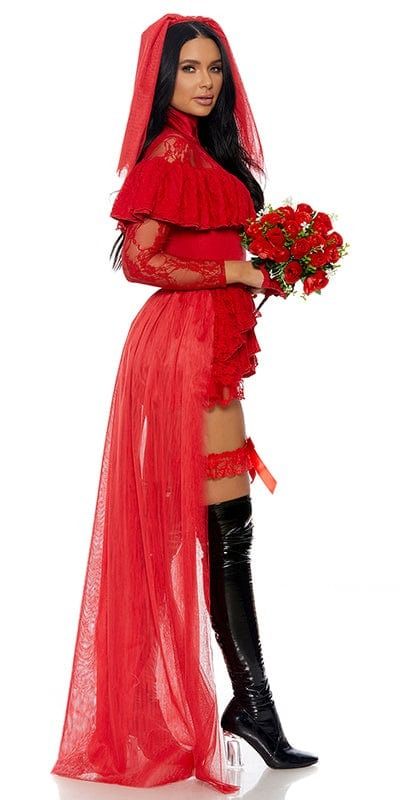 Sexy Comic Book & Cosplay Heroes Halloween Costumes | Musotica Red Beetle, Character Halloween Costumes, Red Veil, Movie Character Costumes, Red Choker, Bride Costume, Character Costume, Black Wedding Cakes, Red Costume