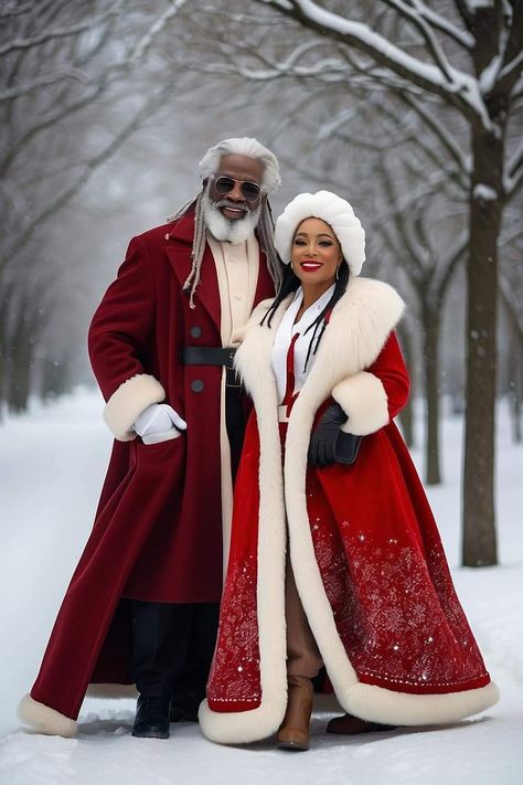 Santa Claus Outfit Men, Black Santa Claus Pictures, Tactical Santa, Hot Santa Claus, Black People Christmas, Christmas Couture, African Magic, Lori Morris, Santa Costumes