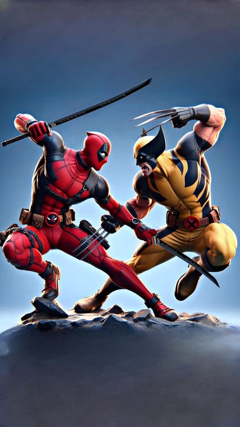 Deadpool vs Wolverine #marvel #marvelcharacters #marvelfanart #marvelcomics #conceptart #aiart #logan Wolverine Vs Deadpool, Deadpool Vs Wolverine, Avengers Poster, Deadpool 3, Wolverine Marvel, Marvel Fan Art, Deadpool Wolverine, Marvel Characters, Marvel Dc