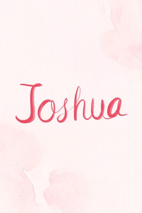 Joshua male name vector lettering font | free image by rawpixel.com / busbus Joshua Name Wallpaper, Joshua Name, Destop Wallpaper, Craft Closet Organization, Craft Closet, Lettering Art, Hand Lettering Art, Name Wallpaper, Font Free