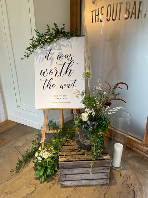 Worth The Wait Wedding Sign, Worth The Wait Wedding, January Wedding, Inexpensive Wedding, Etsy Ideas, Worth The Wait, Wedding Goals, Wedding Event Planning, Wedding Celebration