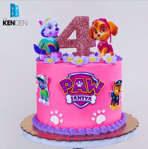 Paw Patrol Cake Skye Everest, Paw Patrol Cake Pink, Skye And Everest Birthday Cake, Skye Paw Patrol Cake Topper, Skye Birthday Cake, Paw Patrol Birthday Cake Girl, Girl Paw Patrol Party, Skye Paw Patrol Cake, Paw Patrol Skye Birthday