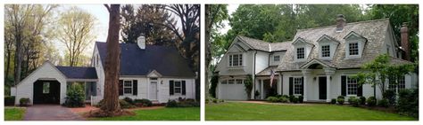 I die...Love the transformation :: Cape Cod remodel before and after Exterior Renovation Before And After, Ranch Remodel Exterior, Exterior Remodel Before And After, Cape Cod Addition, Exterior Home Renovation, Home Remodel Before And After, Ranch House Remodel, Exterior House Renovation, Ranch Remodel