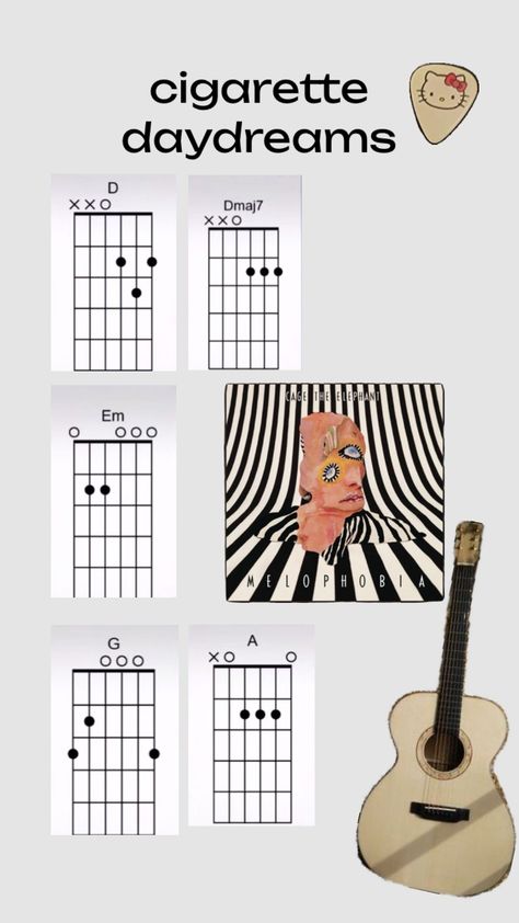 cigarette daydreams guitar tabs 🎸 #cagetheelephant #guitar #guitartabs #cigarettedaydreams Cadd9 Chord Guitar, 505 Tabs Guitar, Guitar Journal Ideas, How To Play Acoustic Guitar, Until I Found You Guitar Chords, Songs To Learn On Electric Guitar, Guitar Chord Songs, G Guitar Chord, Guitar Acoustic Songs