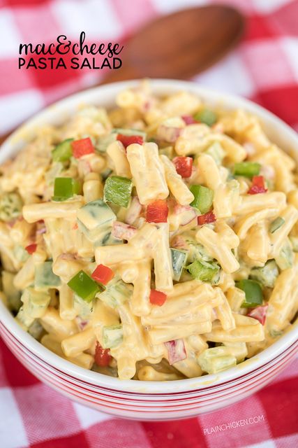 Mac Cheese Pasta Salad, Mac And Cheese Pasta, Cheese Salad Recipes, Pasta With Mayonnaise, Kraft Mac N Cheese, Kraft Dinner, Best Macaroni Salad, Mac Salad, Best Pasta Salad