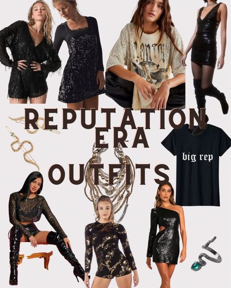 Ttpd Outfit Ideas Eras Tour, Reputation Era Outfits, Eras Tour Outfits Taylor Swift, Tour Outfits Taylor Swift, Outfits Taylor Swift, Eras Party, Era Outfits, Eras Concert, Gig Outfit