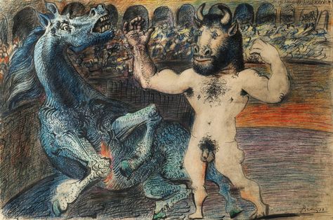 Picasso Drawing, Cubist Movement, Pablo Picasso Art, The Minotaur, Picasso Paintings, Picasso Art, Drawing Artist, Art Institute Of Chicago, Gay Art