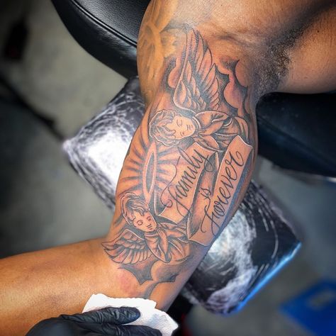 Inner Bicep Tattoo Ideas, Upper Arm Tattoos For Guys, Bicep Tattoo Ideas, Inside Of Arm Tattoo, Bicep Tattoos, Arm Tattoos Black, Arm Tattoos For Guys Forearm, Family Tattoos For Men, Bicep Tattoo Men