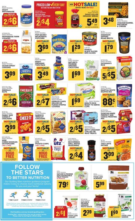 Organic Bread, Sales Ads, Microwave Popcorn, Pepperidge Farm, Weekly Ads, Food Lion, Weekly Specials, Cracker Barrel, Bone Broth