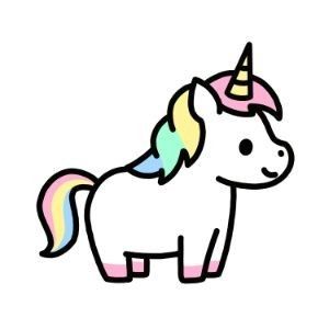 Rainbow Drawing, Sticker App, Unicorn Drawing, Note Doodles, Little Designs, Cute Easy Drawings, Simple Doodles, Pottery Painting, Sticker Shop