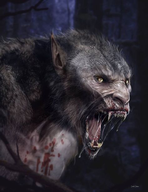 ArtStation - Creatures, Daniel Carrasco Heroic Fantasy, Werewolf Art, Vampires And Werewolves, Tattoos Outdoors, Fantasy Beasts, Seni 3d, Architecture Quotes, Classic Monsters, Creatures Of The Night