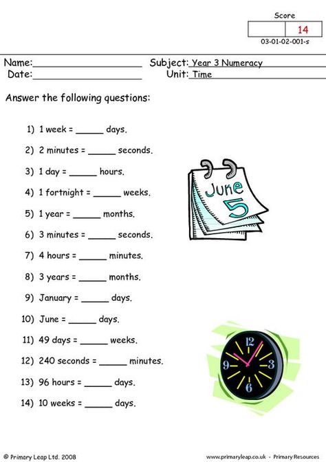 PrimaryLeap.co.uk - Time Worksheet Time Conversion Worksheet, 3rd Worksheets, Teaching Genre, Time Conversion, Maths Worksheet, Weather Worksheets, Worksheets For Grade 3, Grade 6 Math, Maths Worksheets