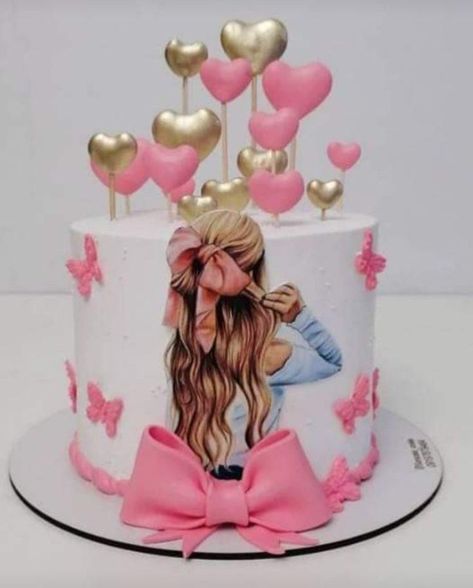 Birthday Cake Images, Best Happy Birthday Wishes, Cake Designs For Girl, Pink Girl Birthday, Birthday Cake With Name, Cake With Name, Best Happy Birthday, Girly Cakes, Elegant Birthday Cakes