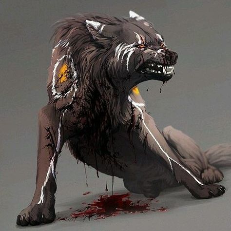 Dog Monster, Monster Beast, Snarling Wolf, Scifi Horror, Pet Anime, Anime Wolf Drawing, Horror Design, Canine Drawing, Wolf Character