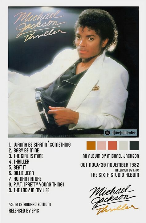 Michael Jackson Bad Album, Michael Jackson Album Covers, Thriller Album, Michael Jackson Drawings, Worst Album Covers, Minimalist Music, Music Poster Ideas, Michael Jackson Thriller, Michael Jackson Bad