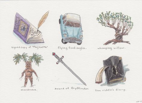 Hannah's "To Do" List. — √ Harry Potter Inspired Illustrations A series of... Whomping Willow Tattoo, Whomping Willow, Ford Anglia, Images Harry Potter, Potter Art, Harry Potter Drawings, Chamber Of Secrets, Harry Potter Crafts, Harry Potter 2