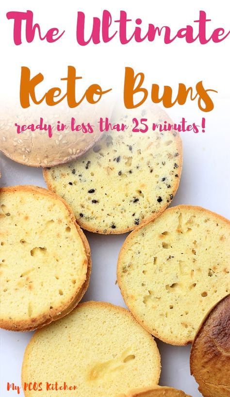 Almond Flour Buns, No Bun Burger, Keto Buns For Burgers, Low Carb Bun, Fat Head Dough, Keto Buns, Keto Bread Recipes, Best Keto Bread, Gluten Free Buns