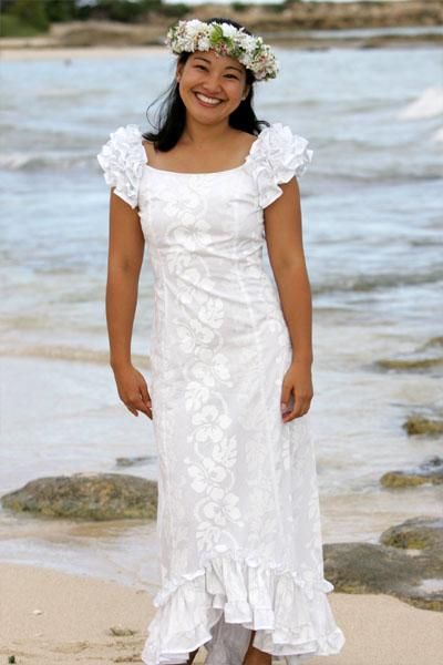 hawaiian wedding dresses Traditional Hawaiian Wedding Dress, Hawaiian Wedding Dresses, Hawaiian Wedding Dress, Hawaiian Fashion, Marriage Dress, Hawaii Dress, Native Dress, Wedding Dress Gallery, Wedding Dress Outfit