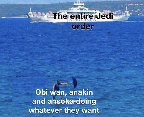 Anakin Vader, Funny Star Wars Memes, Prequel Memes, Star Wars The Clone Wars, Jedi Order, Star Wars Jokes, The Clone Wars, Star Wars Comics, Star Wars Pictures