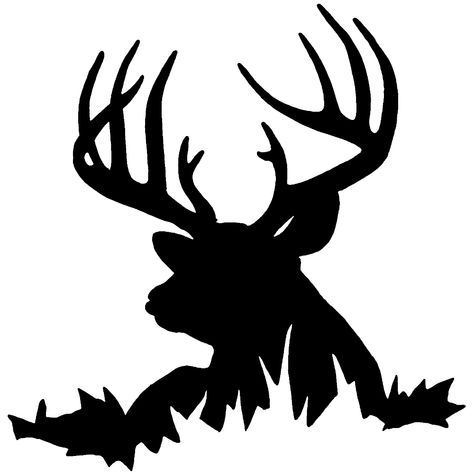 buck silhouette clipart #8 Hirsch Silhouette, Clean Hacks, Deer Decal, Hunting Decal, Deer Silhouette, Silhouette Clip Art, Wood Burning Patterns, Silhouette Stencil, Silhouette Vinyl