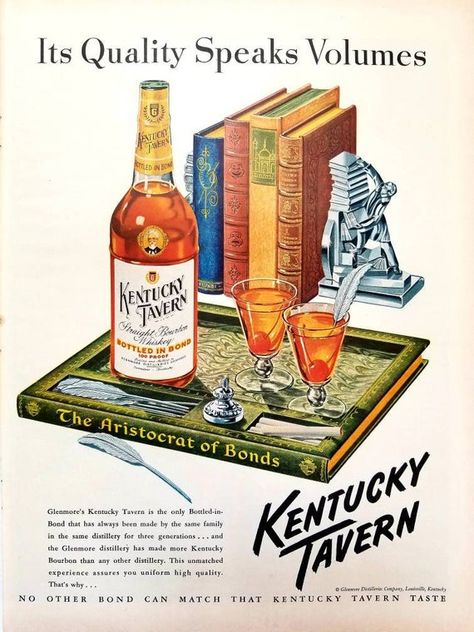 Vintage Liquor Labels, Vintage Alcohol Advertising, Art Lounge, Vintage Drinks, Vintage Whiskey, Vintage Bourbon Ads, Old Whiskey Labels, Diner Decor, Bar Wall Art