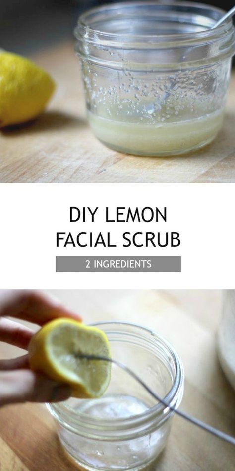 DIY 2 Ingredient Lemon Sugar Facial Scrub Sugar Facial Scrub, Lemon Facial, Natural Face Scrub, Lemon Sugar Scrub, Diy Face Scrub, Coffee Face Scrub, Sugar Scrub For Face, Skin Renewal, Face Scrub Homemade