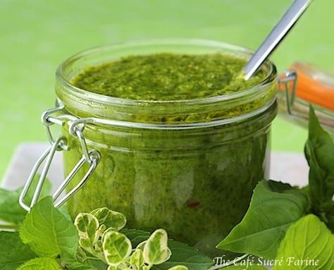 Fresh Herb Chimichurri Sauce Recipe Spicy Salad Dressing, Mustard Butter, Hot Pepper Recipes, Grilled Beef Tenderloin, Chimichurri Sauce Recipe, Hot Sauce Recipe, Lemon Vinegar, Steamed Shrimp, Spicy Salad