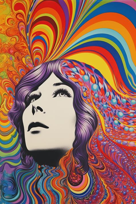 60s Psychedelic Woman Painting, 1960s Art Style, Pop Art Wall Decor, Rainbow Art, Trippy Art Print, Retro Wall Decor, Psychedelic Art, Groovy Wall Art, Contemporary Wall Art, Abstract Portait Painting, Large Wall Art, 60s Psychedelic Art Print, Bedroom Wall Art, Living Room Wall Art, Home Wall Decor, Psilocybin Art, Magic Mushrooms Art, Hippie Art, 70s Psychedelic Art, Printable Wall Art Psychadelic Art 1960s, 60s Psychadelic Art, Psychadelic Art Patterns, 60s Artwork, Groovy Wall Art, Pop Art Wall Decor, Mushrooms Art, 1960s Art, Meaningful Paintings