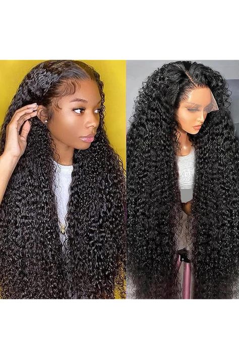 Glueless Deep Wave Lace Front Wigs 180 Density 13x4 HD Lace Frontal Wigs Pre Plucked with Baby Hair Brazilian Deep Wave Wig Human Hair for Women Natural Color 24 Inch Deep Wave Lace Front Wigs, Hd Lace Frontal Wigs, Deep Wave Wig, Brazilian Deep Wave, Wig Colors, Hd Lace Frontal, Lace Frontal Wigs, Glueless Wigs, Wave Wig