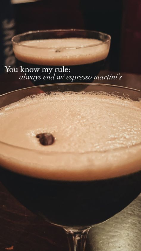 #espresso #martini #foodblogger #aesthetic #coffee #blogger #chicago #date #foodphotography Espresso Martini Instagram Story, Espresso Martini Captions, Espresso Martini Captions Instagram, Martini Captions Instagram, Espresso Martini Quotes, Martini Quotes, Esspresso Martini, Espresso Martini Aesthetic, Espresso Aesthetic