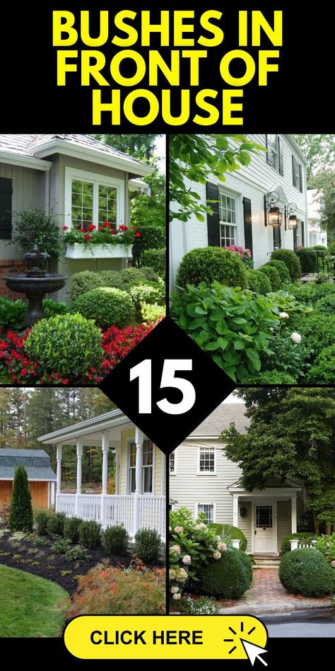 Explore simple yet impactful landscaping ideas with round-shaped bushes in front of the house. Add a touch of symmetry and elegance to your outdoor space, ensuring a well-balanced and visually appealing entrance. Front House Landscaping Ideas Entrance, Front Of House Landscape Ideas Entrance, Ranch House Landscaping Front Yards, Symmetrical Landscape, Colonial Landscaping, Bushes In Front Of House, Modern Front Yard Landscaping Ideas, Landscape Ideas Front Yard Curb Appeal, Curb Appeal Landscape