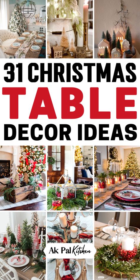 Elevate your holiday gatherings with our inspiring collection of Christmas table decorations. Explore elegant Christmas centerpieces, DIY table decor, and rustic table decorations that add charm to your festivities. From traditional Christmas tablescapes to farmhouse and modern Christmas table decor ideas, discover endless inspiration to create the perfect Christmas table. Make this holiday season truly special with Christmas Table Decorations that turn your table into a festive masterpiece. Christmas Table Decor Ideas, Christmas Table Decorations Diy, Christmas Dining Table Decor, Christmas Party Table, Diy Christmas Table, Christmas Buffet, Christmas Dining Table, Christmas Table Decor, Christmas Table Centerpieces