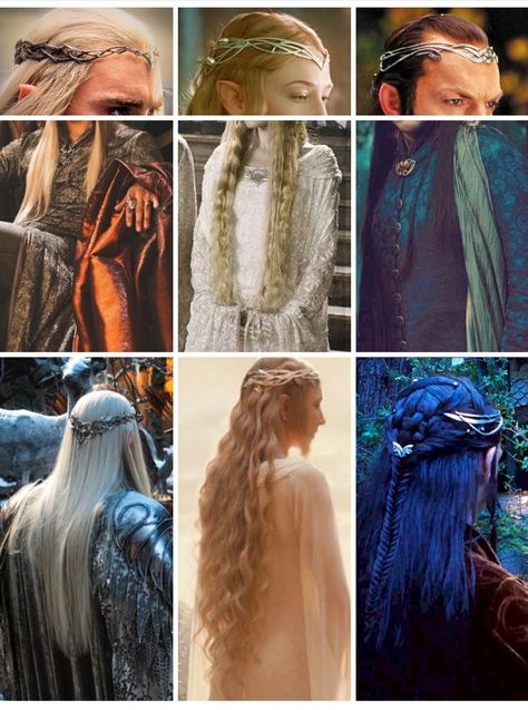 Elvish Hairstyles, Lotr Elves, Lotr Funny, Elf Cosplay, Tolkien Elves, The Hobbit Movies, Thranduil, Jrr Tolkien, Legolas