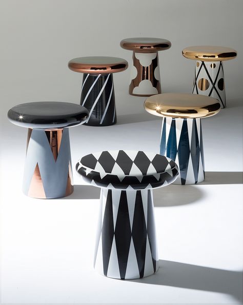 Jaime Hayon, Tanah Liat, Furniture Side Tables, Sgraffito, Furniture Inspiration, Ceramic Table, Small Tables, Interior Furniture, Objects Design