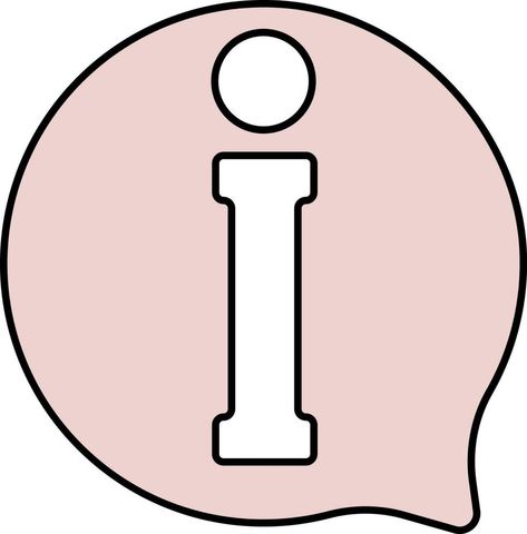 Pink And White Chat Info Icon Or Symbol. Vector Free, Doodles, Clip Art, Pink