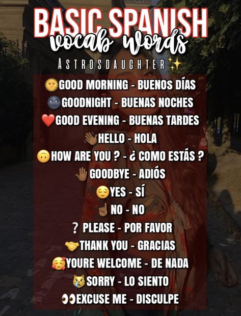 Spanish Cuss Words, Spanish Words With Meaning, Easy Spanish Words, Cute Spanish Words, Useful Spanish Phrases, Spanish Words For Beginners, Basic Spanish, Basic Spanish Words, Learning Languages Tips