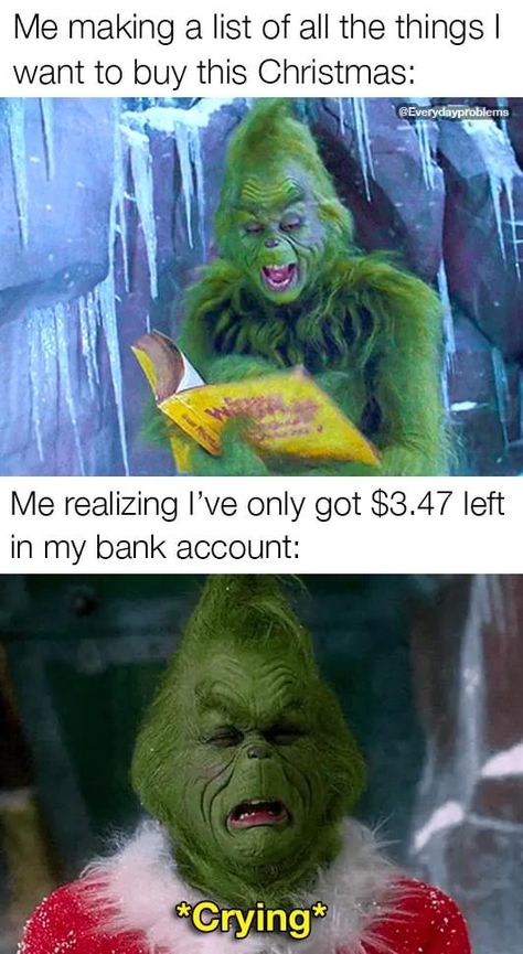 Grinch Memes, Funny Grinch, Christmas Memes, Spongebob Funny, Cute Christmas Wallpaper, Things To Do When Bored, Good Motivation, Christmas Feeling, Relatable Post Funny