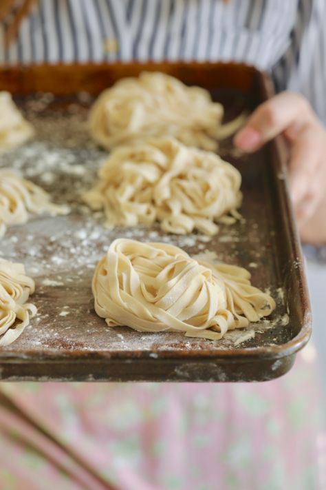 Homemade Vegan Pasta, no machine, and just 3 ingredients. Homemade Vegan Pasta, Vegan Pasta Recipes Homemade, Vegan Pasta Noodles, Healthy Vegan Pasta, Vegan Pasta Recipe, Homemade Pasta Recipe, Bigger Bolder Baking, Vegan Pasta Recipes, Homemade Noodles