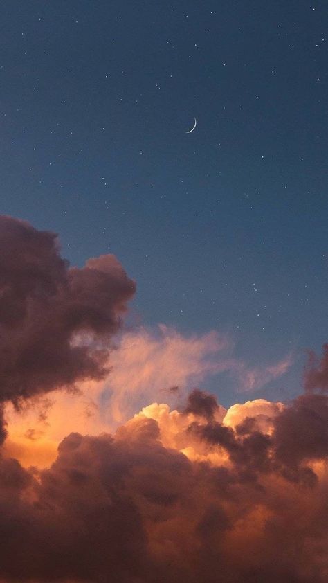 #fondodepantalla #cielo #atardecer Wallpaper Seni, Clouds And Stars, Wallpaper Estetika, Wallpaper Homescreen, Wallpaper Disney, Night Sky Wallpaper, Cloud Wallpaper, Wallpaper Pastel, Backgrounds Phone Wallpapers