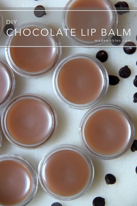 Chocolate Lip Balm ⋆ Made With Lev Herb Crafts, Chocolate Lip Balm, Milk Ideas, Homemade Lip Balm Recipe, Diy Lip Balm Recipes, Lip Care Diy, Trailer Organization, Craft Recipes, Oil Cleansing