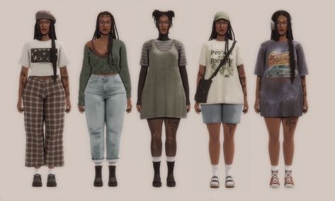 Sims 4 Cc Phoebe Bridgers, Sims 4 Cc Free People, Sims 4 Everyday Cc, Sims 4 Cc Thrift Clothes, Ts4 Boho Clothes, Sims 4 Thrifted Cc, Sims 4 Collections Clothes, Ts4 Fall Cc, Sims 4 Cc College Clothes